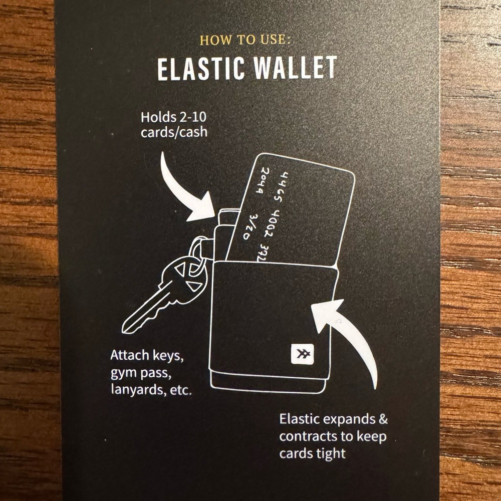 Thread Multicolor Elastic Wallet - Picture 5 of 6